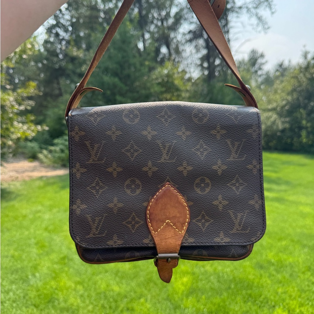 Louis Vuitton Dark Brown Monogram Messenger Shoulder Bag